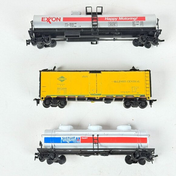 Athearn Bachmann 3 HO Train Car Exxon Tanker IC Boxcar Sherwin Williams Tanker - Picture 4 of 10